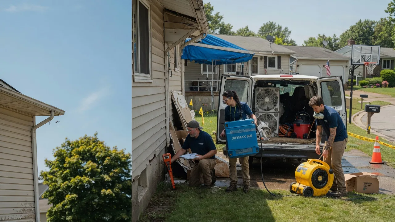 Ceiling Leak Cleanup in West Harrison, IN near me